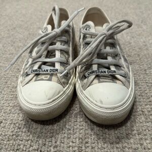 Dior Women's White and Gray Sneakers